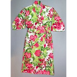 Natori Satin Womens Robe‎ Enchanted Peony